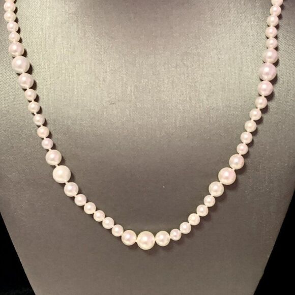 Akoya Pearl Necklace 14k Yellow Gold 19.5" 8.5 mm Certified $3,950 114446 - Picture 5 of 11